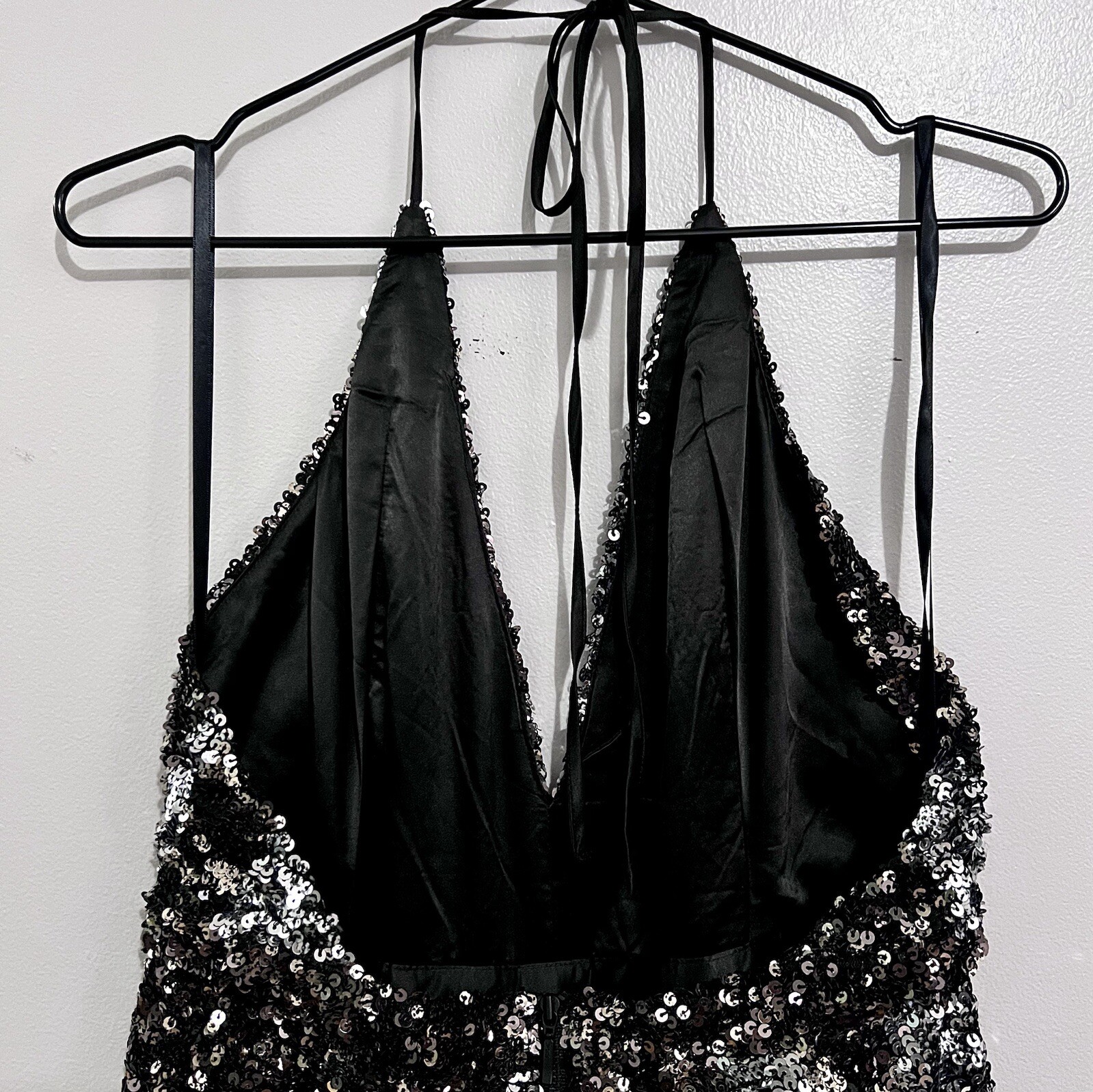 NWT Bardot Disco Barbie Silver, Champagne Gold, & Midnight Black Sequin Jumpsuit