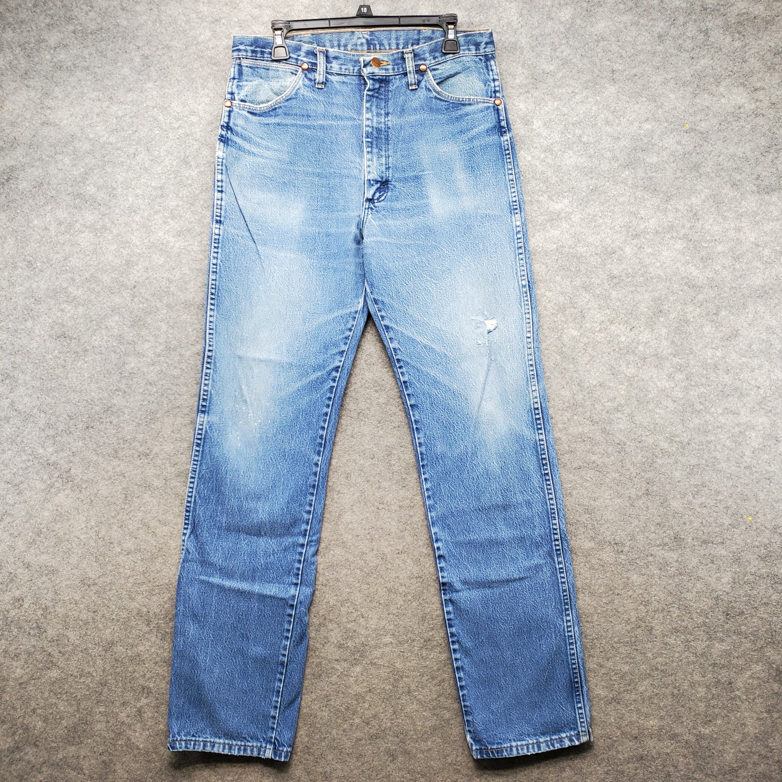 Vtg Wrangler Jeans Men’s Size 34×36 Medium Wash Cowboy Cut 13MWZ Boot Zipper