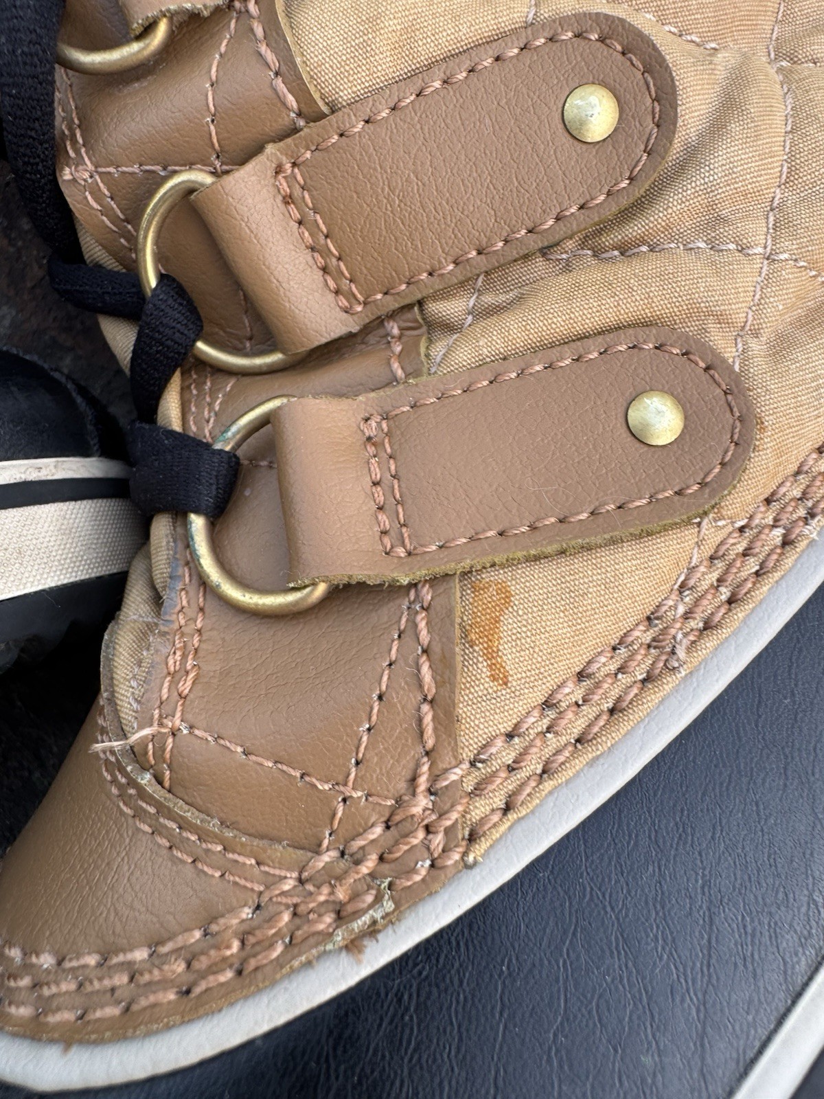 Sorel Tofino II Cate Waterproof Fur Lined Canvas Tall Duck Winter Boot Size 9