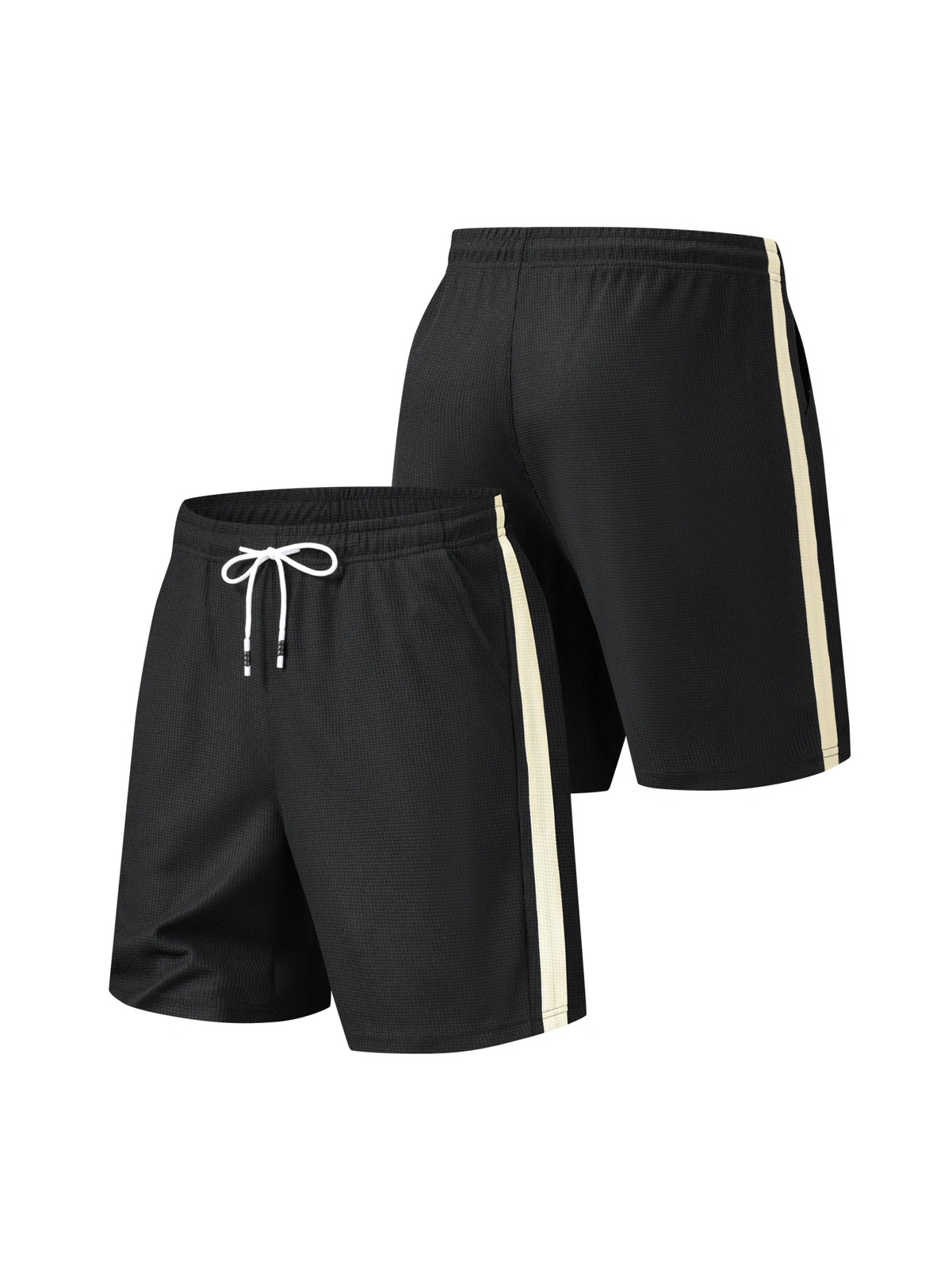 Men’s Textured Beach Sports Shorts Breathable Casual Summer Athletic Pants Gift