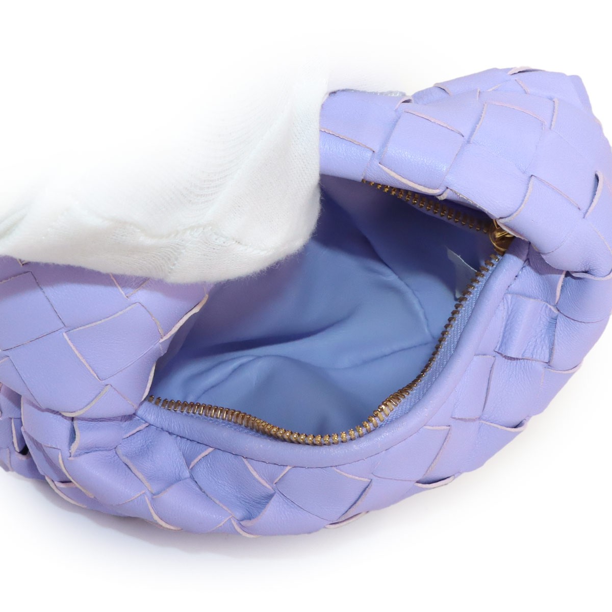 BOTTEGA VENETA Intrecciato Candy Jodie Hand Bag Lether Amethyst 90316569