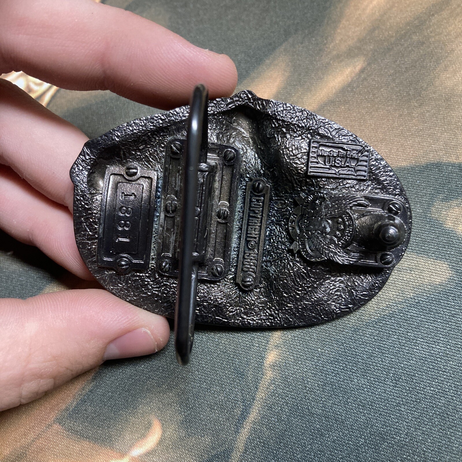 1988 Construction Worker A Breed Apart Belt Buckle Eagle