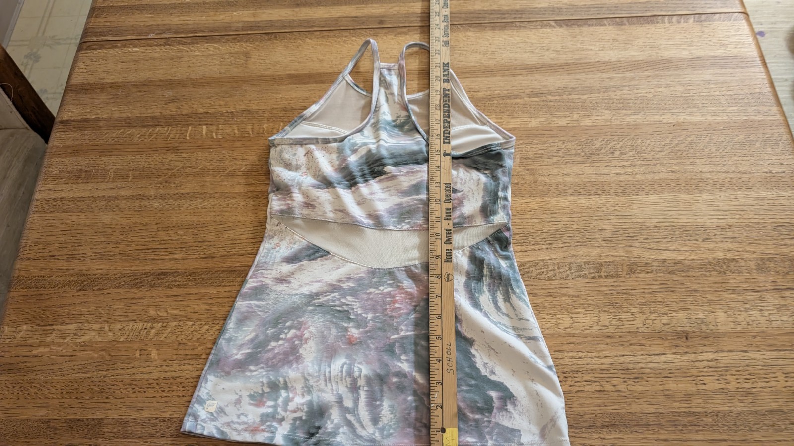 Fabletics Racerback Athletic Mesh Galaxy Fitness Top Tank XS