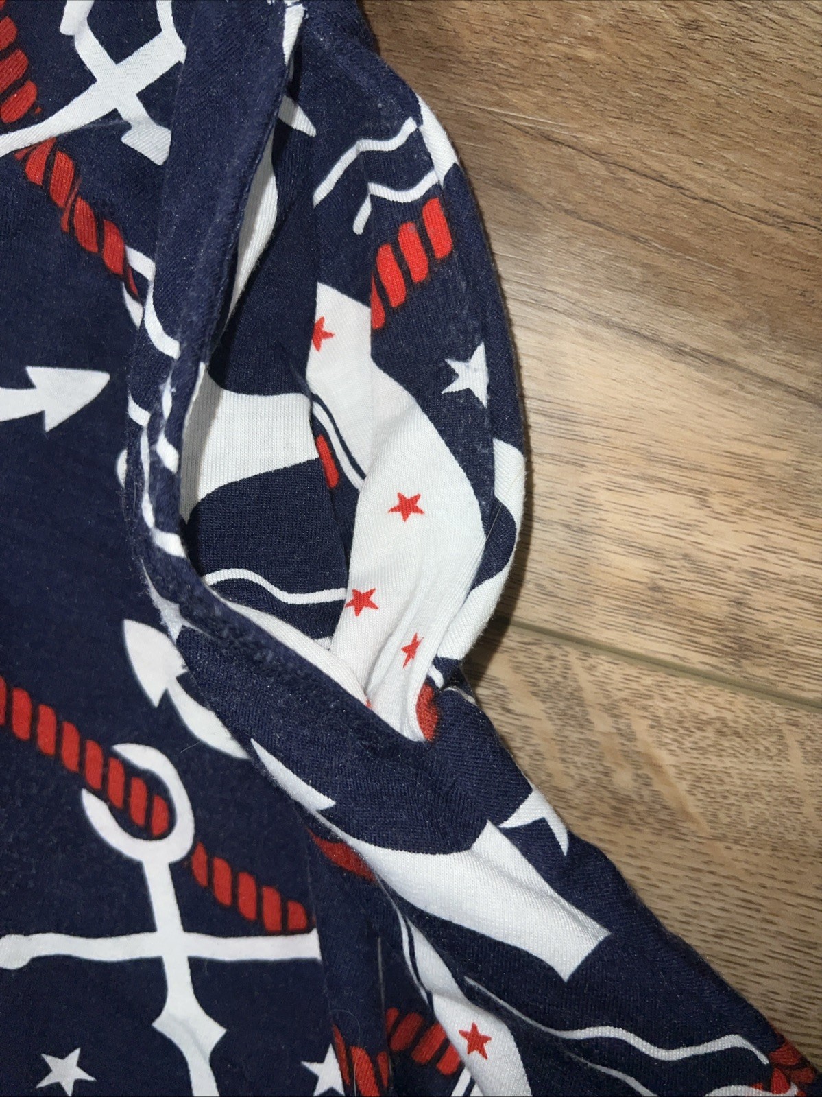 XL 18/20 16 LuLaRoe Nicki Dress Pockets Sleeveless Red/white/blue Anchor Sails