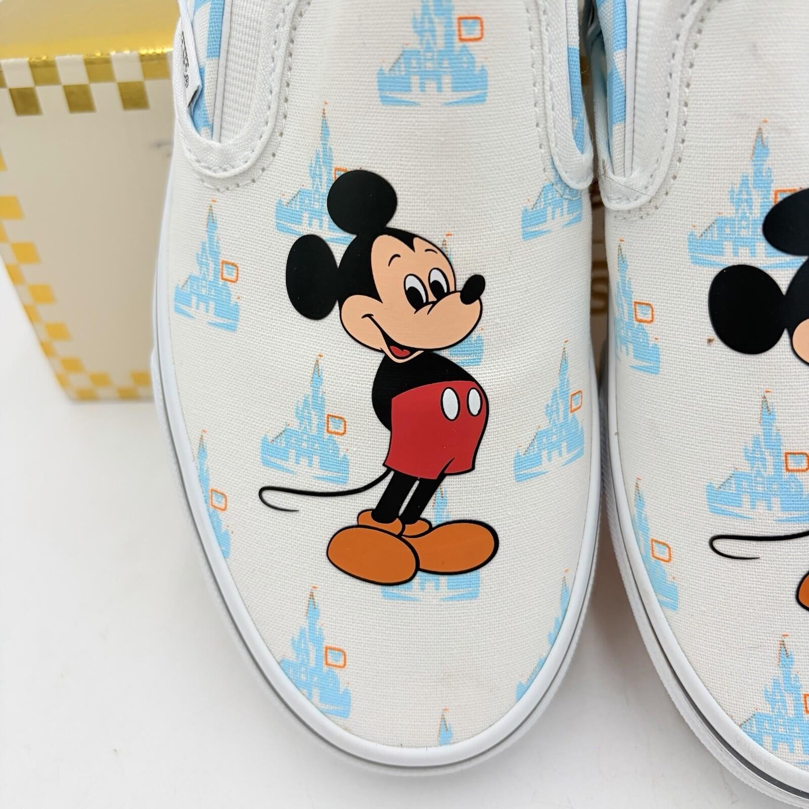VANS x DISNEY 50TH ANNIVERSARY Mickey Mouse Walt Disney World Slip-On M 6 W 7.5