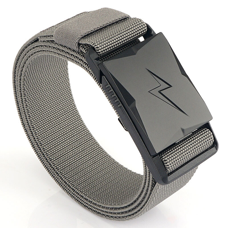 Light Designer Belts for Men Quick Release Magnetic Buckle Tactical Belt Elastic