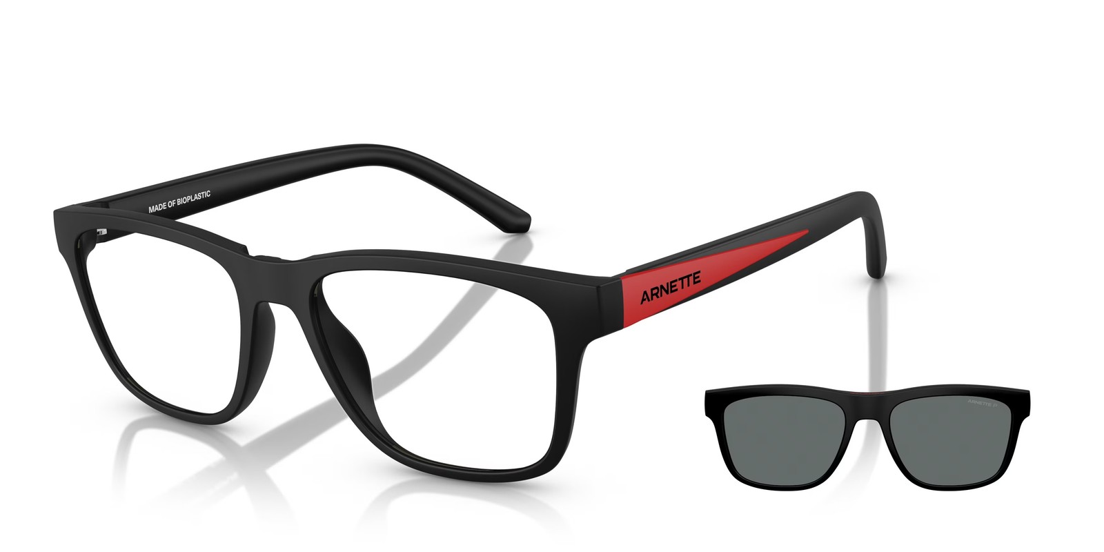ARNETTE AN4347U 29661W Turbine Matte Black Clear 54 mm Men’s Sunglasses