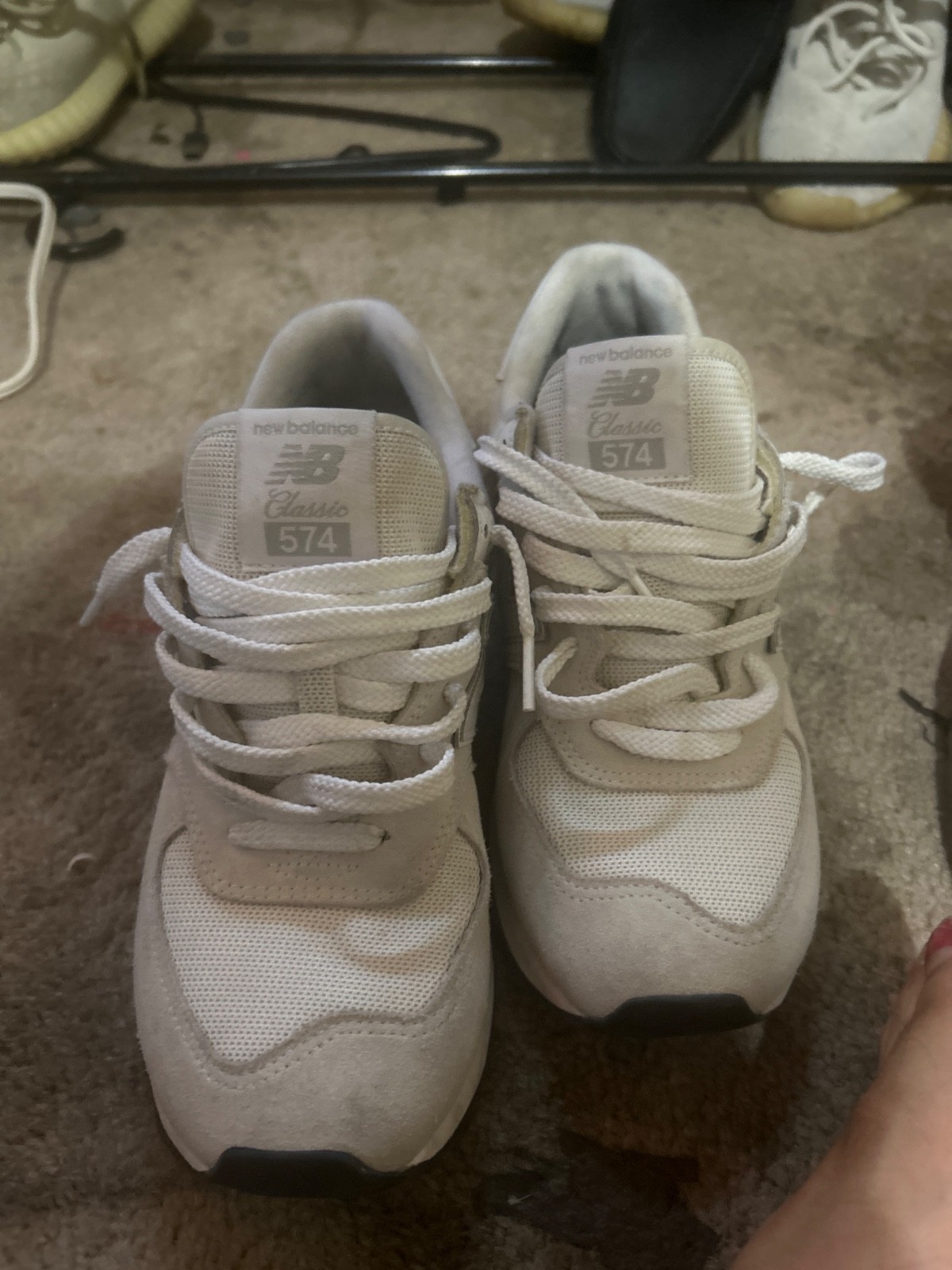 Size 9 – New Balance 574 White