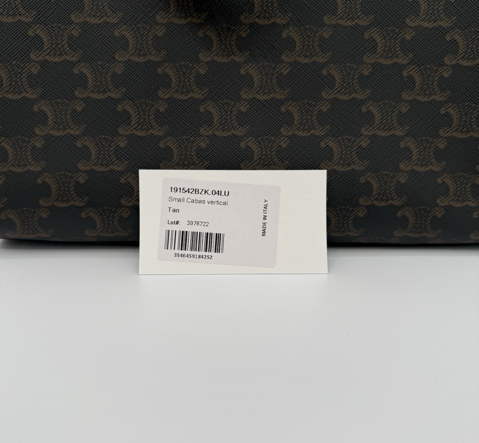 CELINE Small Cabas Vertical Tote Monogram Brown/Tan/Detachable Strap (BRAND NEW)