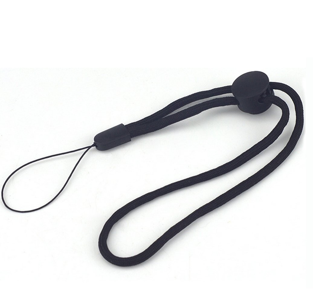 YOUOWO 5 Pack Nylon Lanyards Adjustable length,For USB Flash 5 Pack-black