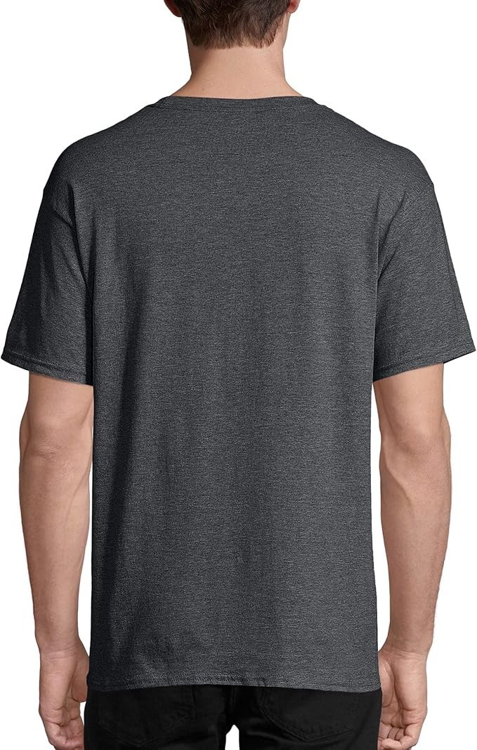 Hanes Men Crew neck T-Shirt 4-Pack ComfortSoft 100% Cotton Heavyweight Tee Plain