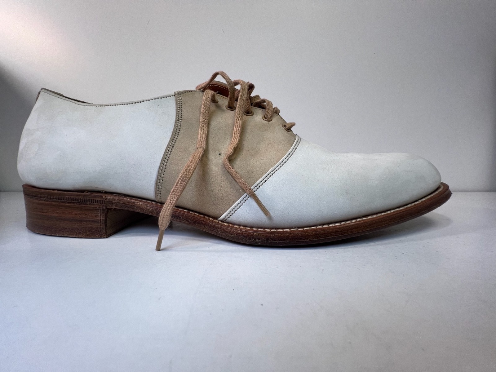 Polo Ralph Lauren Bench Made England Suede Leather Saddle Oxford Shoes 10D