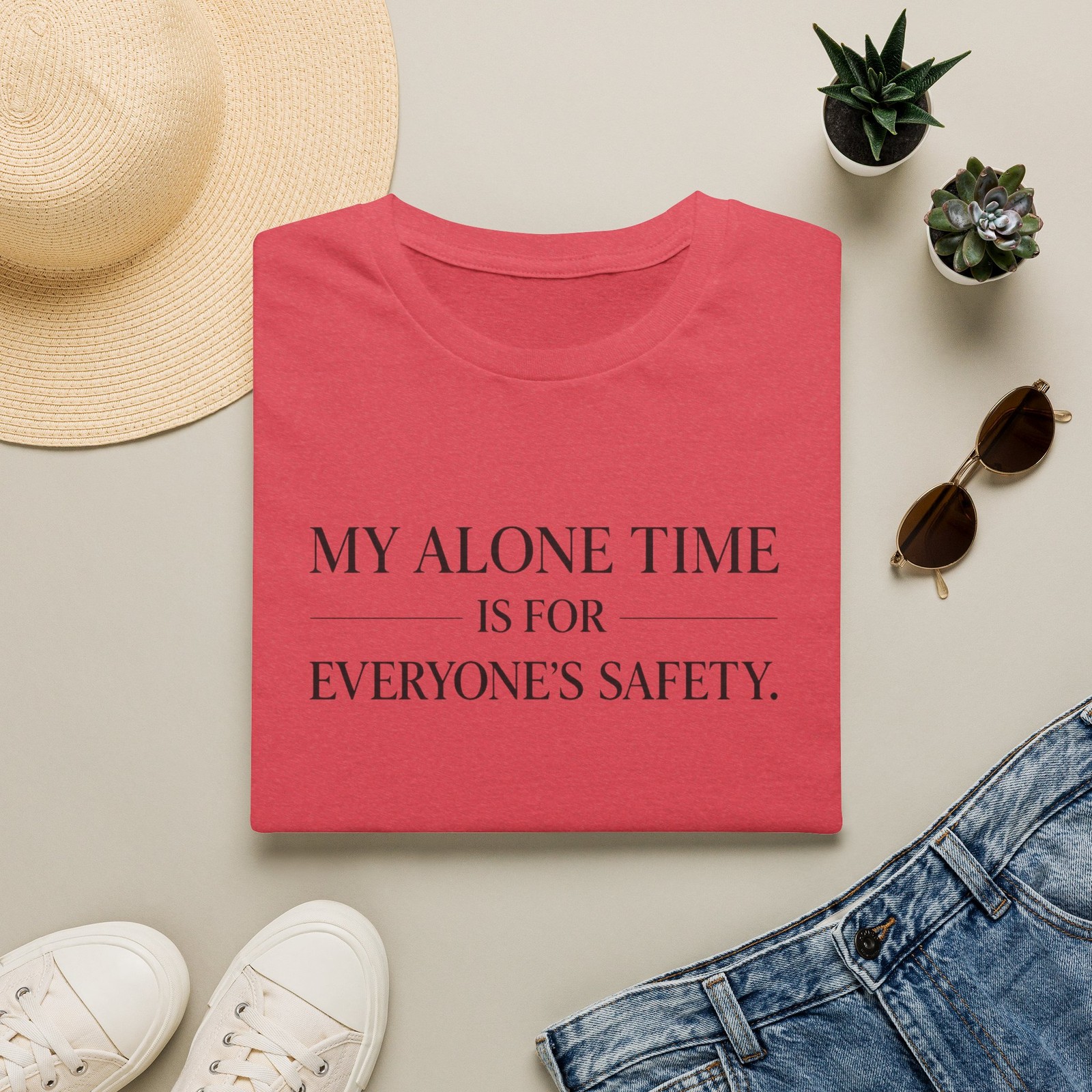 Funny Introvert Shirt – My Alone Time Is for Everyone’s Safety