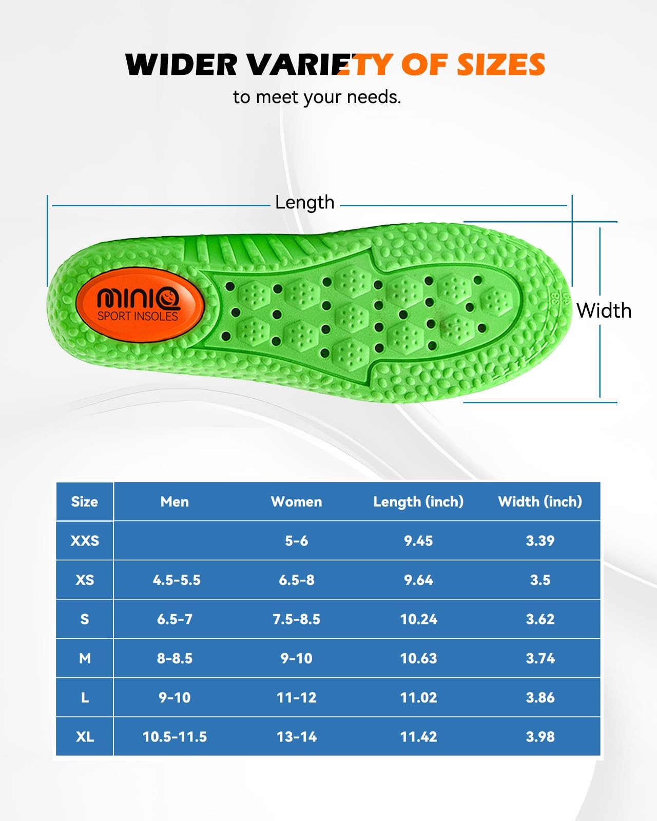 Cloud Comfort Insoles for & Men,2 Pair Memory Foam Arch Shoe Inserts with Cus…