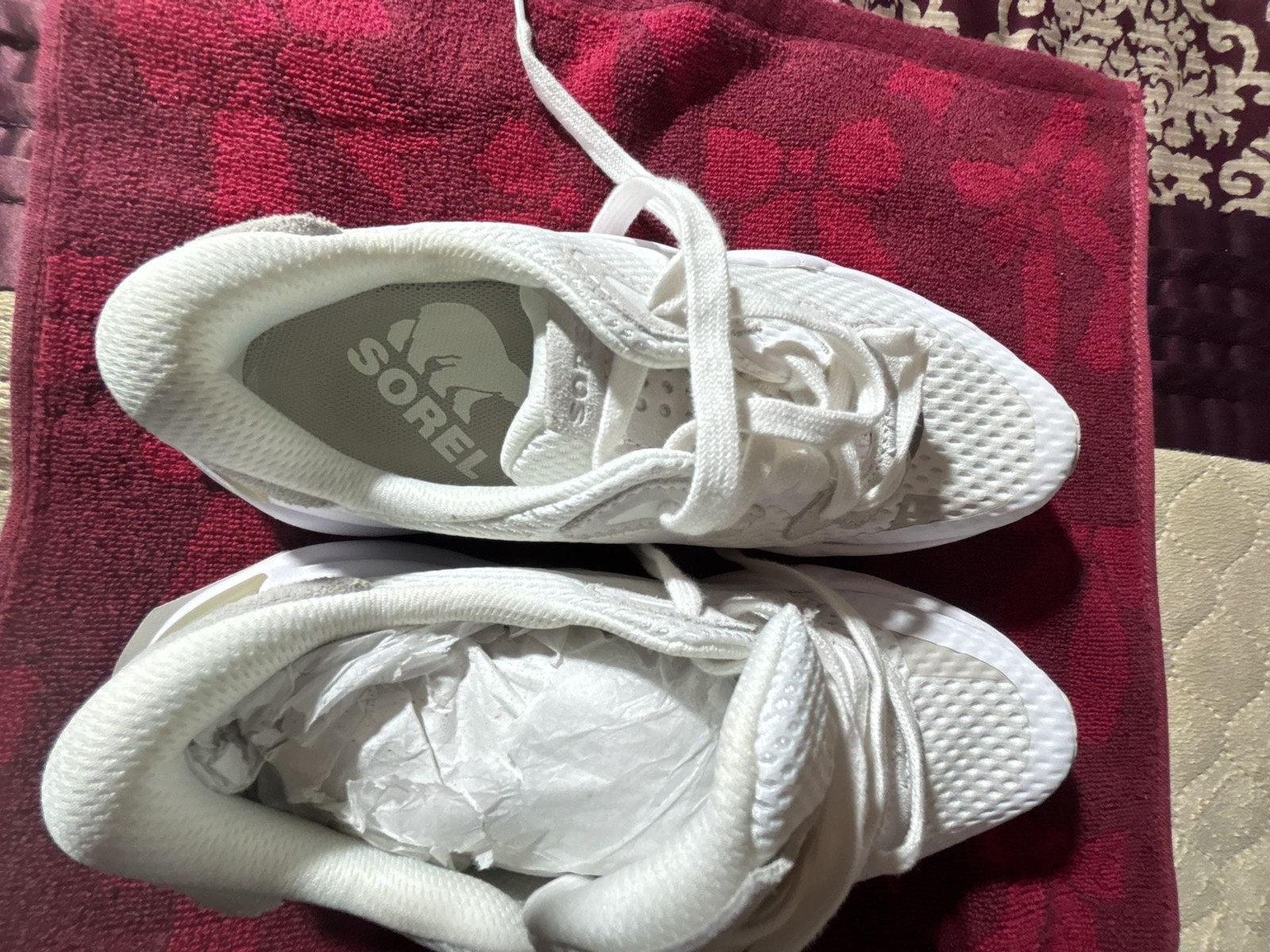 Sorel Kinetic RNEGD Lace Sneakers in White Dove