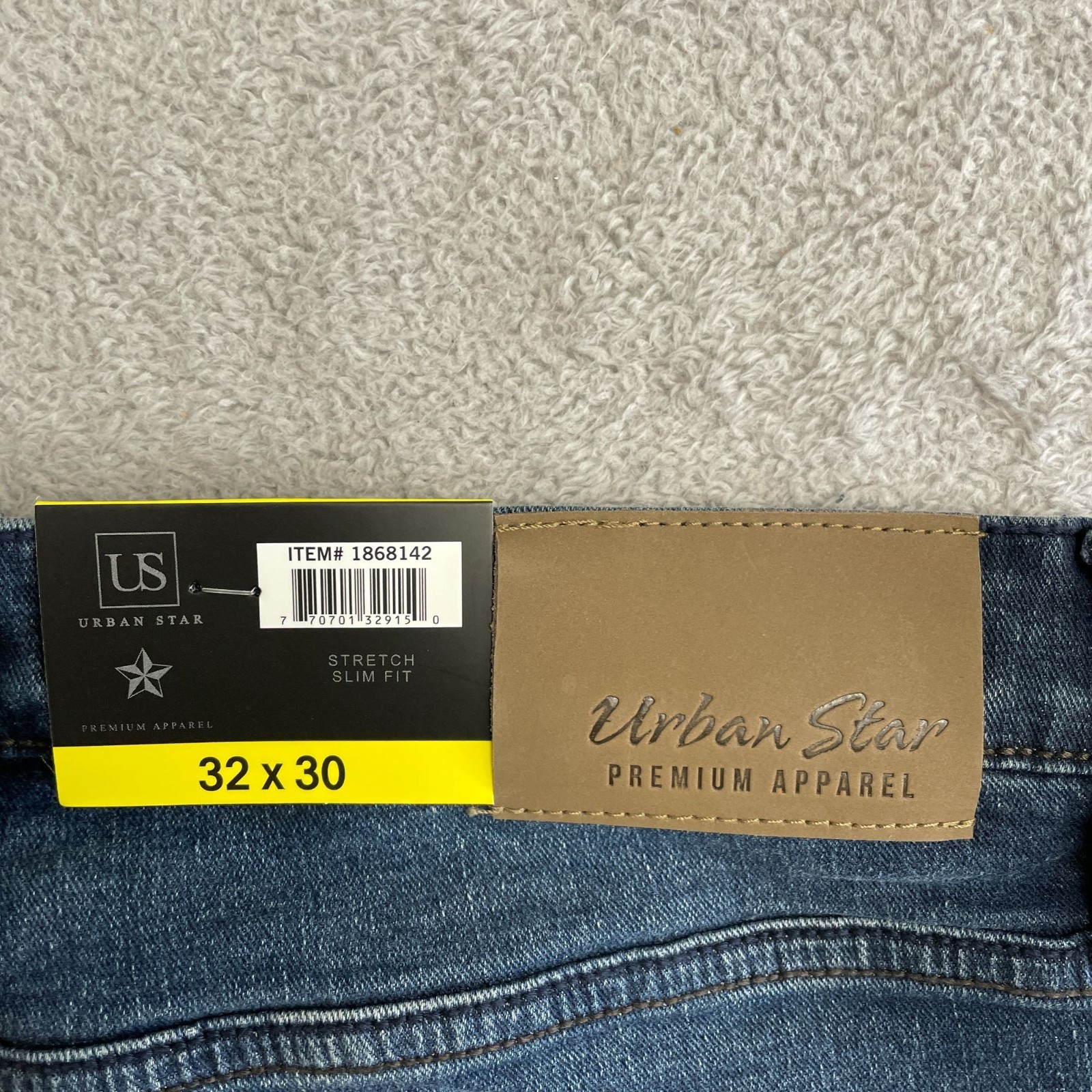 NEW Urban Star Men’s 32×30 Stretch Slim Fit Jeans Blue