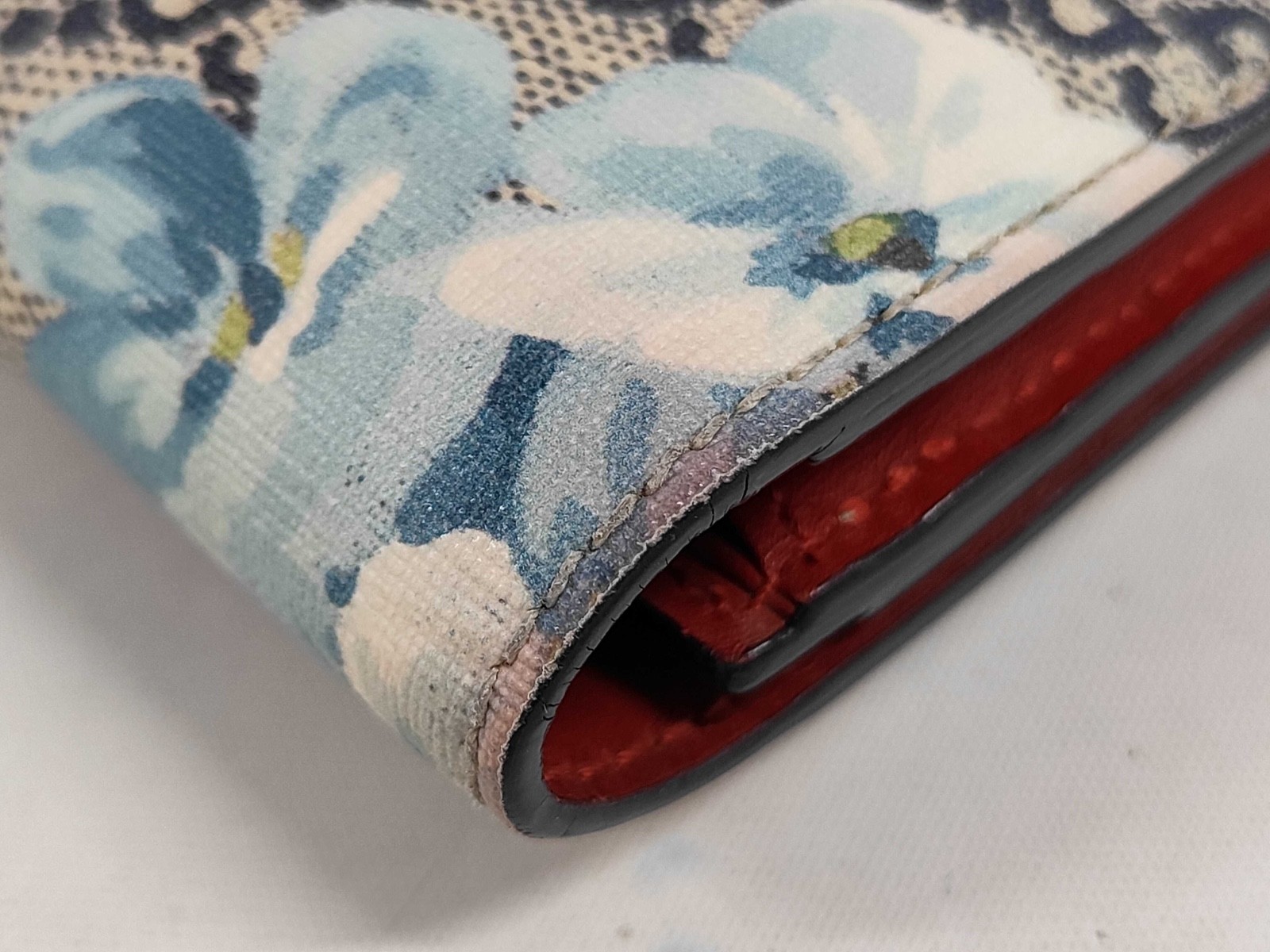 Gucci Blooms Long Wallet GG Supreme Blue