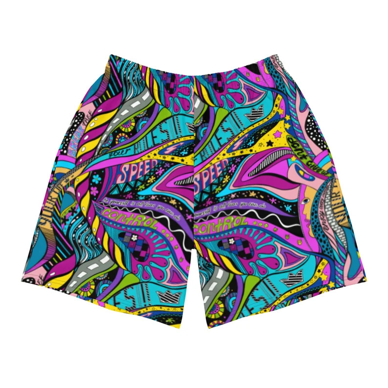 Intergalactic Trippy Psychedelic Hawaiian Shorts