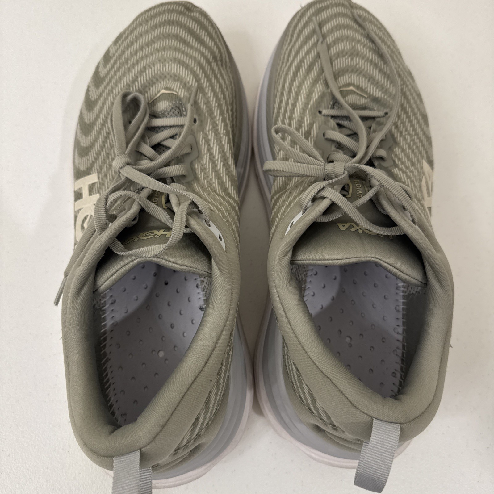 Hoka Gaviota 5 Barley Oat Milk Men Size 14 2E Wide Shoes 1134234-BYT No Insoles