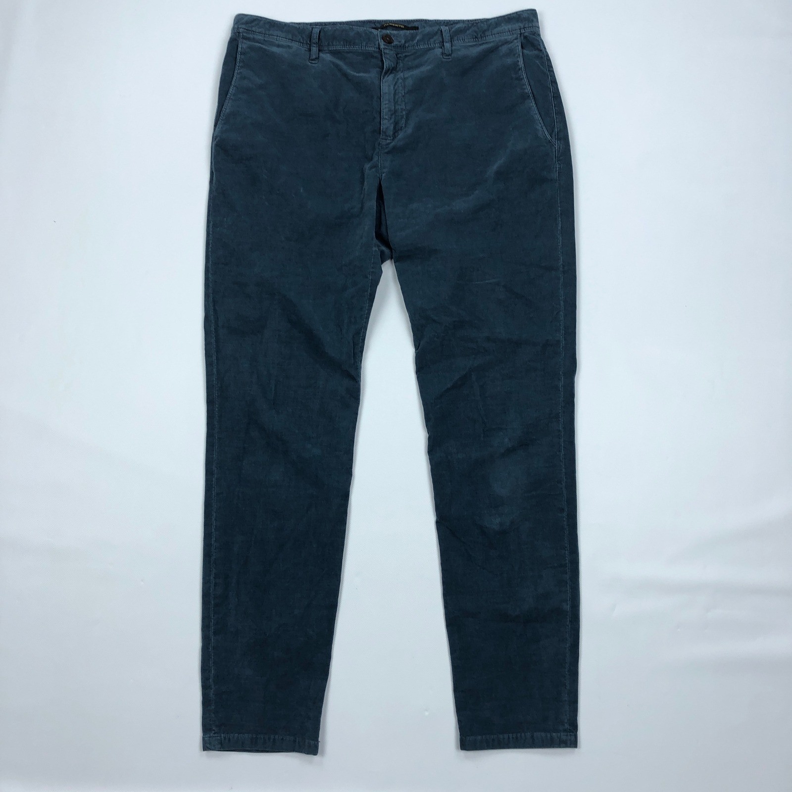 Alberto Rob Baby Corduroy Slim Fit Pants Mens 34×32 Blue