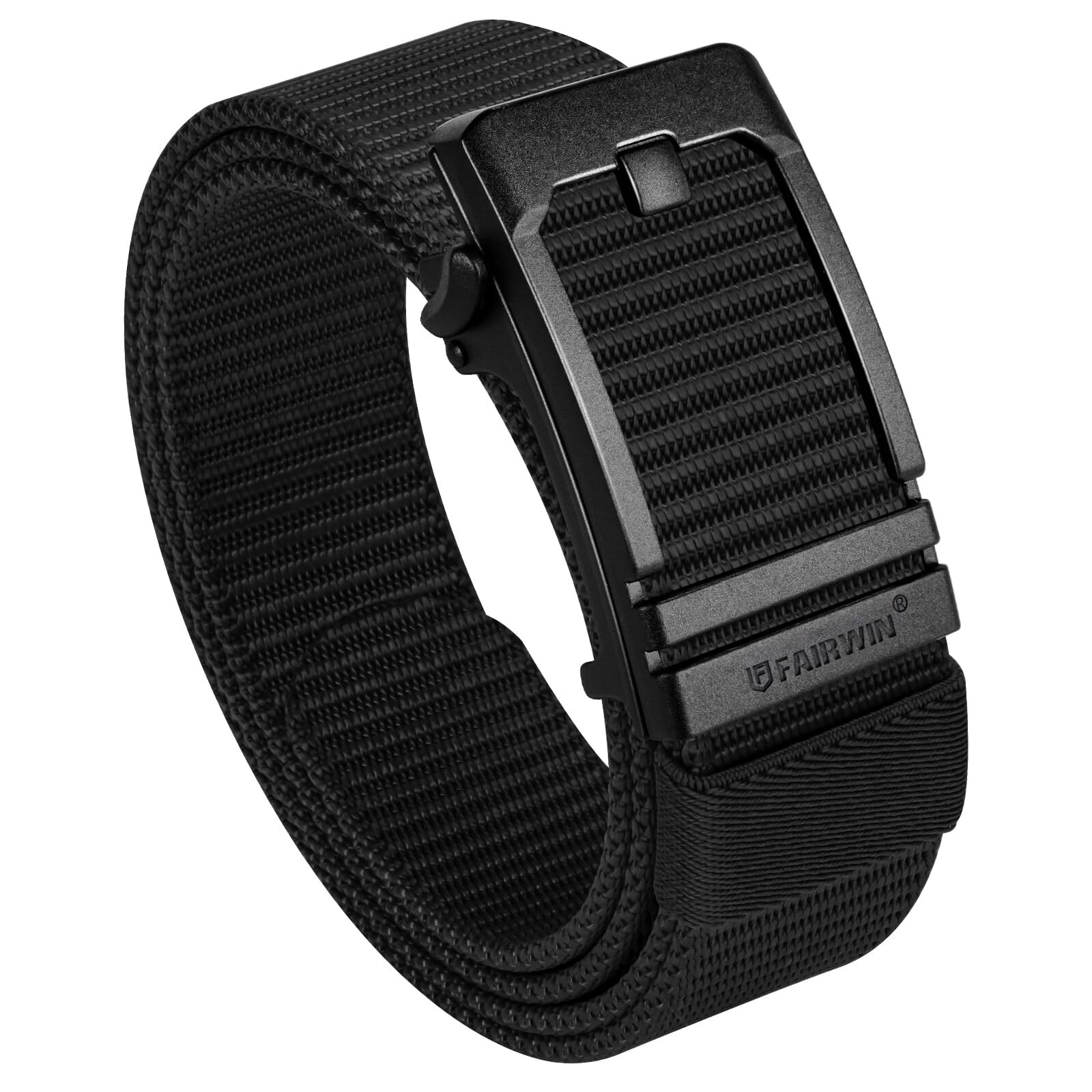 Mens Ratchet Belt, 1.5 inch Nylon Web Mens Belts Casual Jeans Pants Adjustable