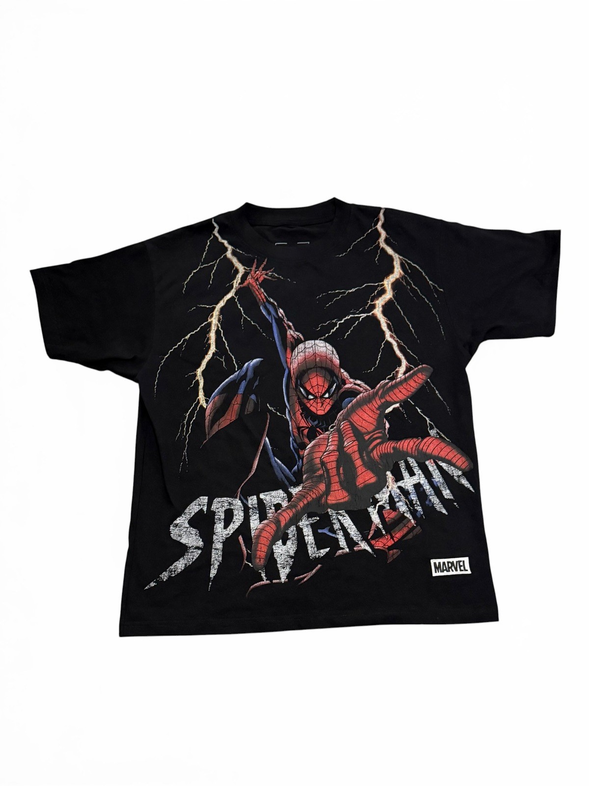 Marvel Spider-Man oversized Thunder Crewneck Tee Men’s Sz medium Tee NWOT