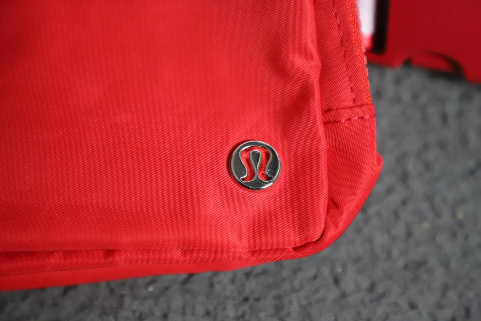 RARE Lululemon Everywhere Belt Bag Red Wordmark Logo Employee Edition NWT