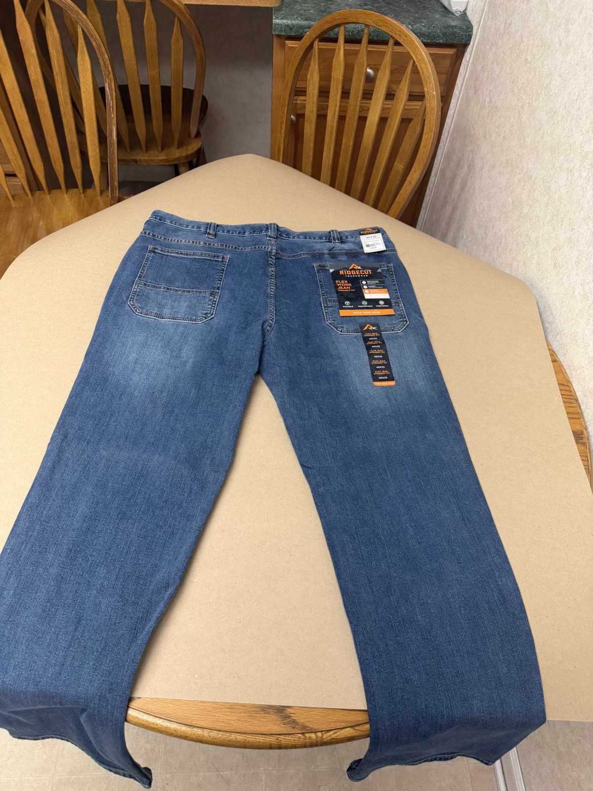 Ridgecut Men’s Jeans Flex Jean Straight Fit 40×32
