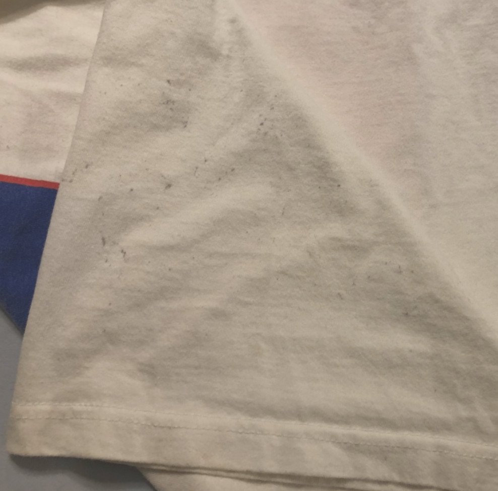 Shoebox HMK. CDS. Don’t Worry Be Groovy Vintage Silver Mountain White T-Shirt XL