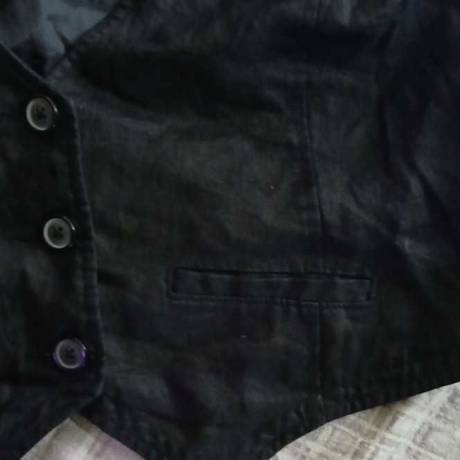 Old Navy Men’s Black Button-Front Vest, Size XL, New Without Tags
