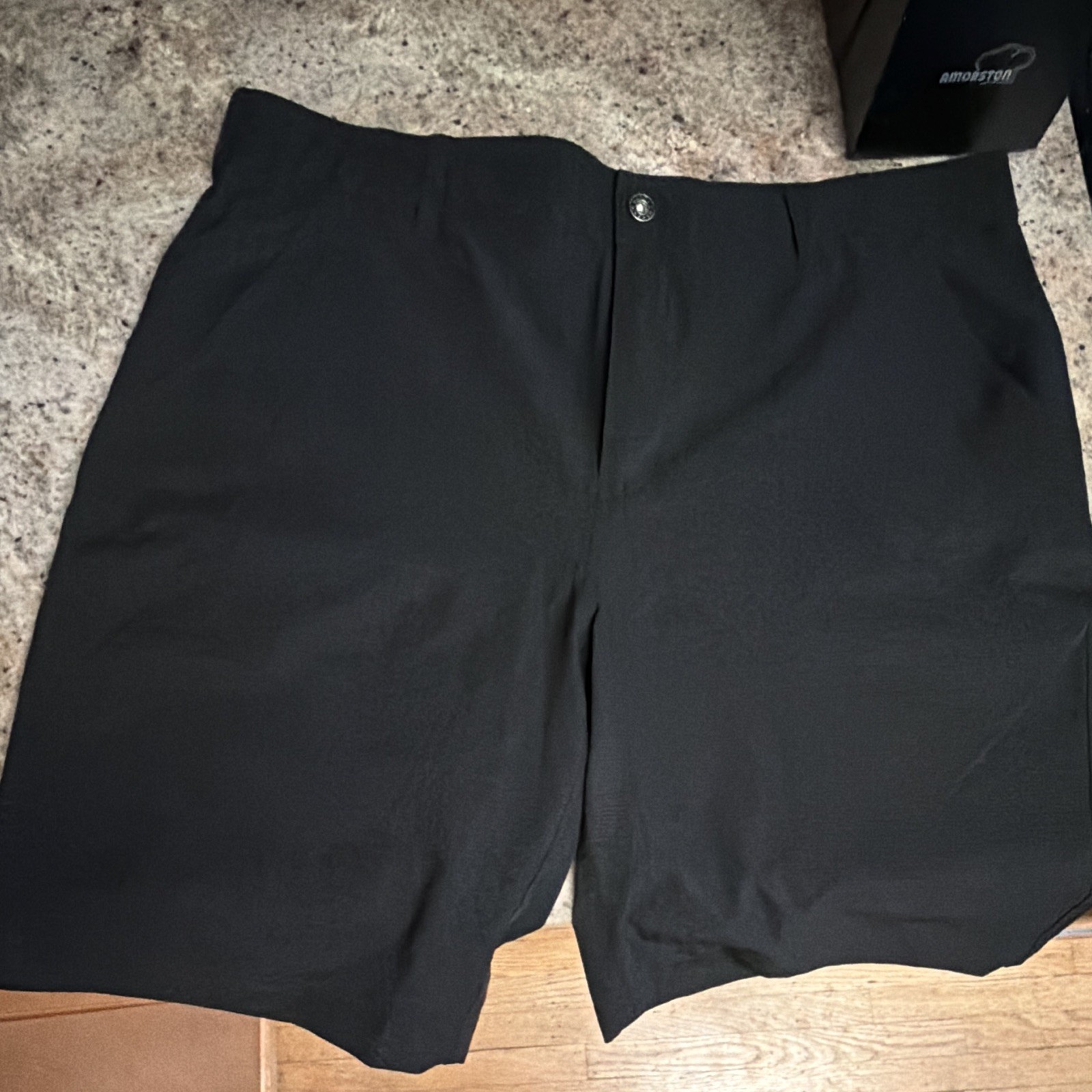 Gerry Go Adv Men’s Black Athletic Shorts 38″ Waist Stretch Button Closure