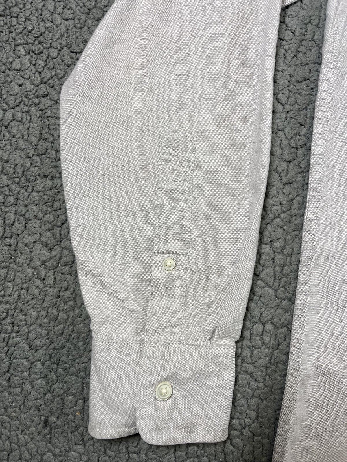 Jack Spade Shirt Mens Medium Gray Oxford Button Down Long Sleeve Cotton Casual