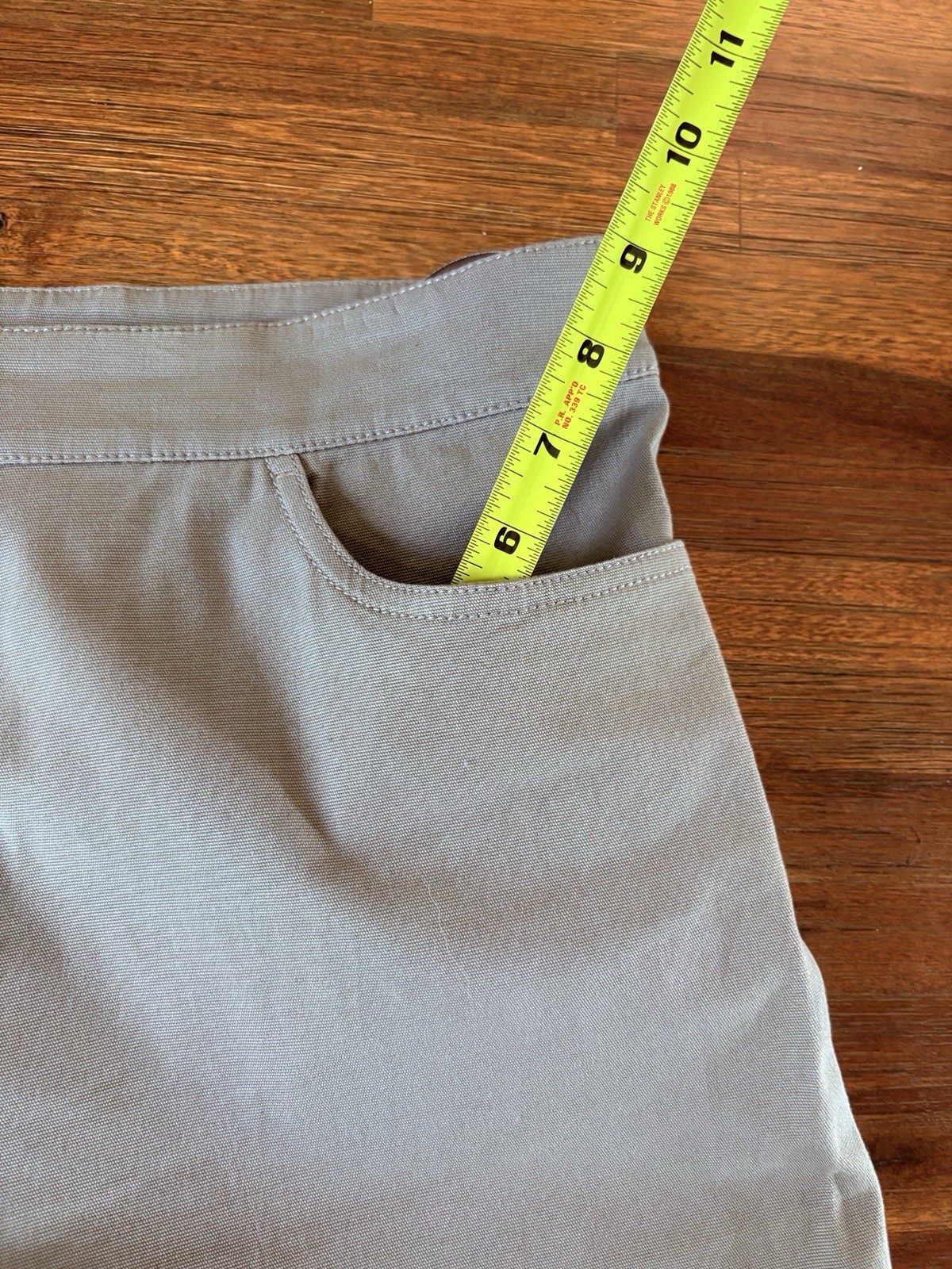 Eileen Fisher Pants Taupe Size Large Wide Leg 37” X 31” 97% Cotton / 3% Spandex