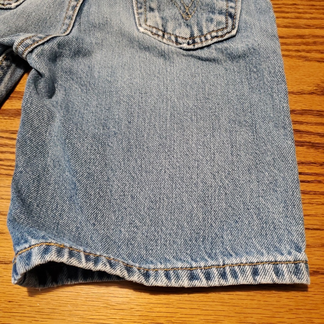 Vintage Levi’s 550 Blue Denim Jean Shorts 7X Reg Kids Red Tab Vintage