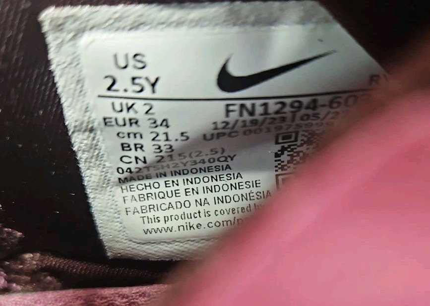 Nike Flex Runner 3 Kids Running Shoes Girls Size 2.5Y Walking Play School