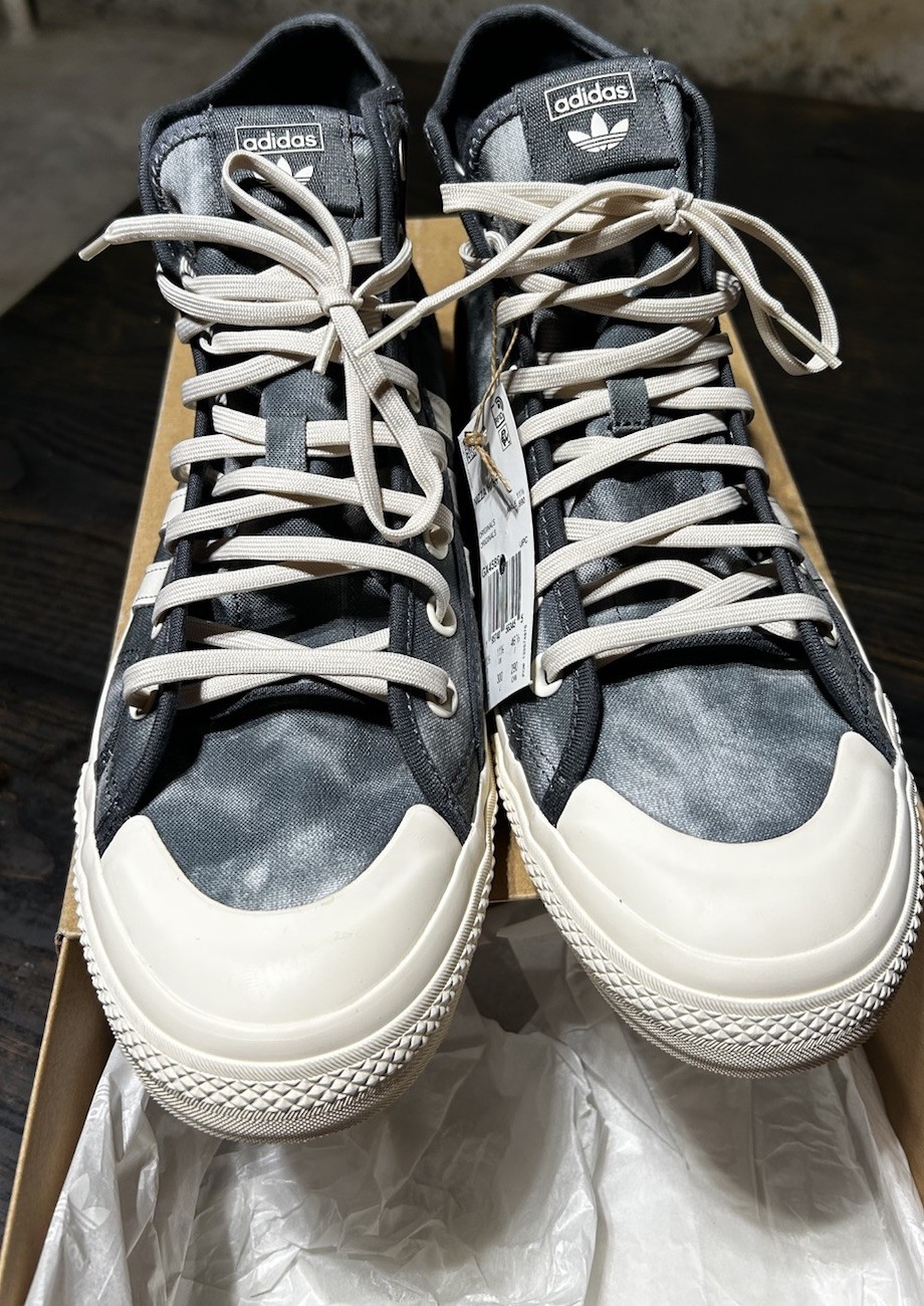 adidas Nizza Hi RF Men’s High Top Bleached Grey Wonder White GX4586 2022 Size 12