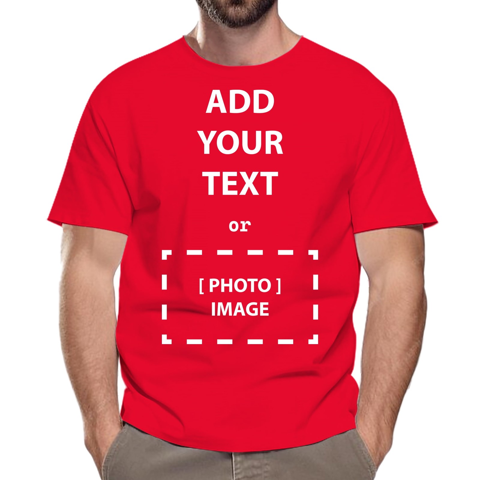 Custom Designed Crewneck T-Shirt | Personalized Shirt for Men Or Women