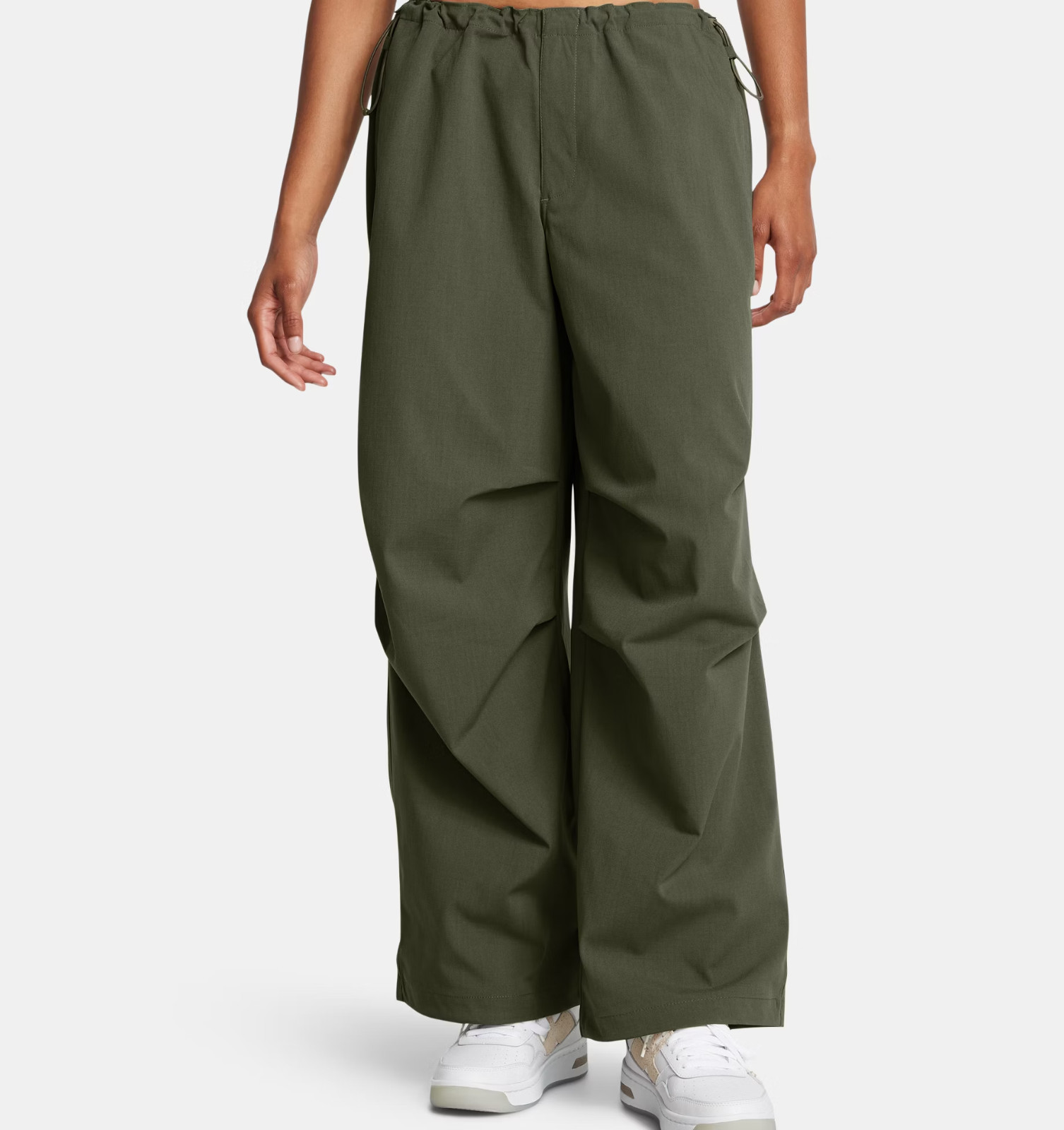 Under Armour Unstoppable Ripstop Parachute Pants Women’s Large Green NWT $100