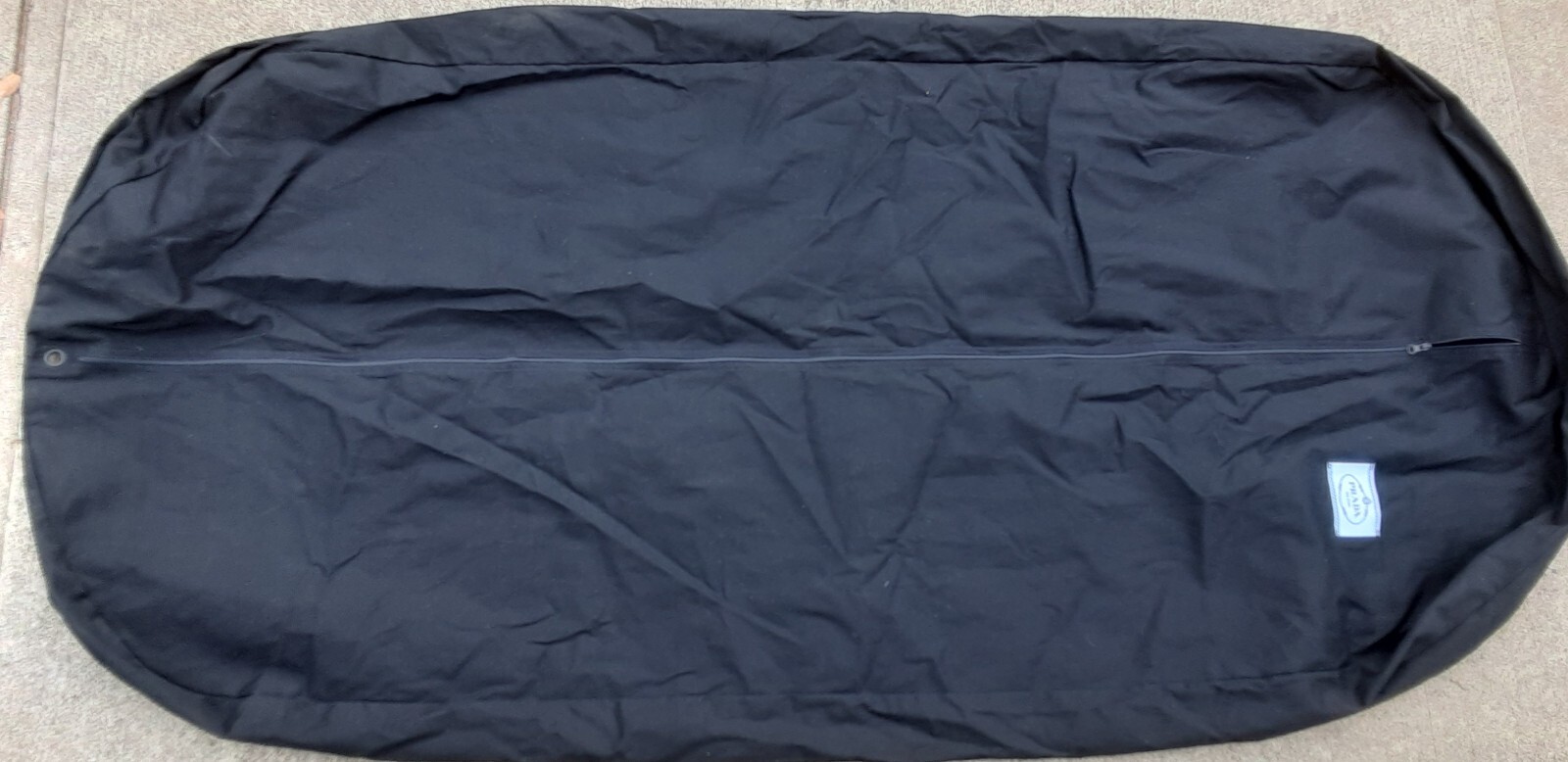 Not available Prada Garment Bag Black Canvas with Logo, 30″x42″