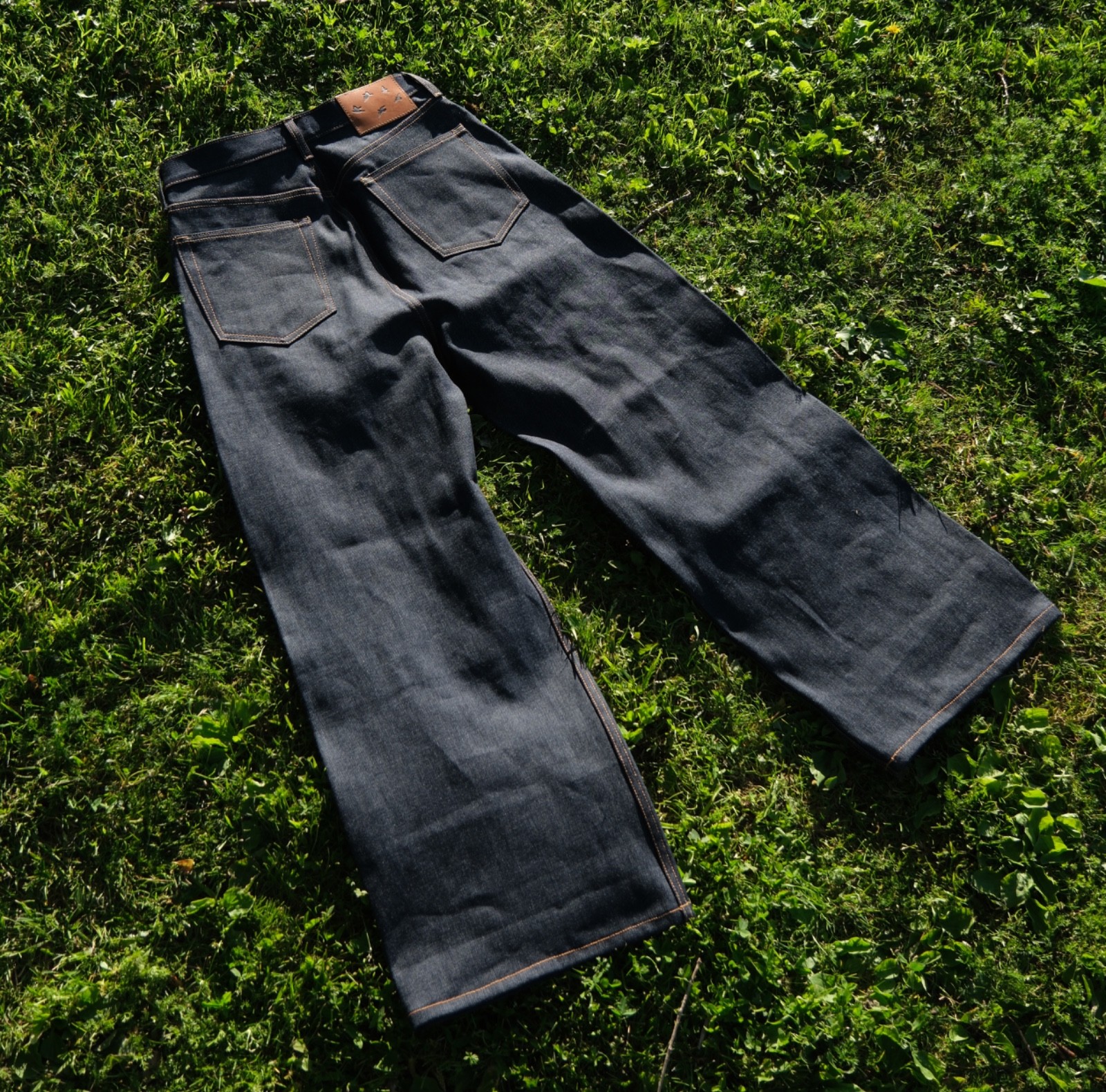 Heavy Raw Indigo Wide Leg Jeans – Handmade in Los Angeles – Multiple Sizes!