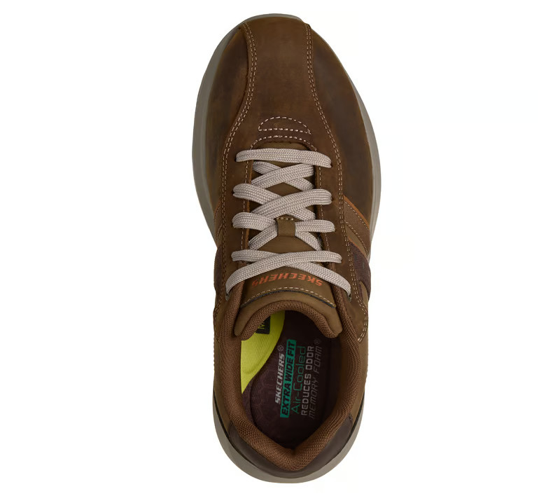 Skechers Shoes Men’s Extra Wide Relaxed Fit Leather Comfort Memory Foam 211229
