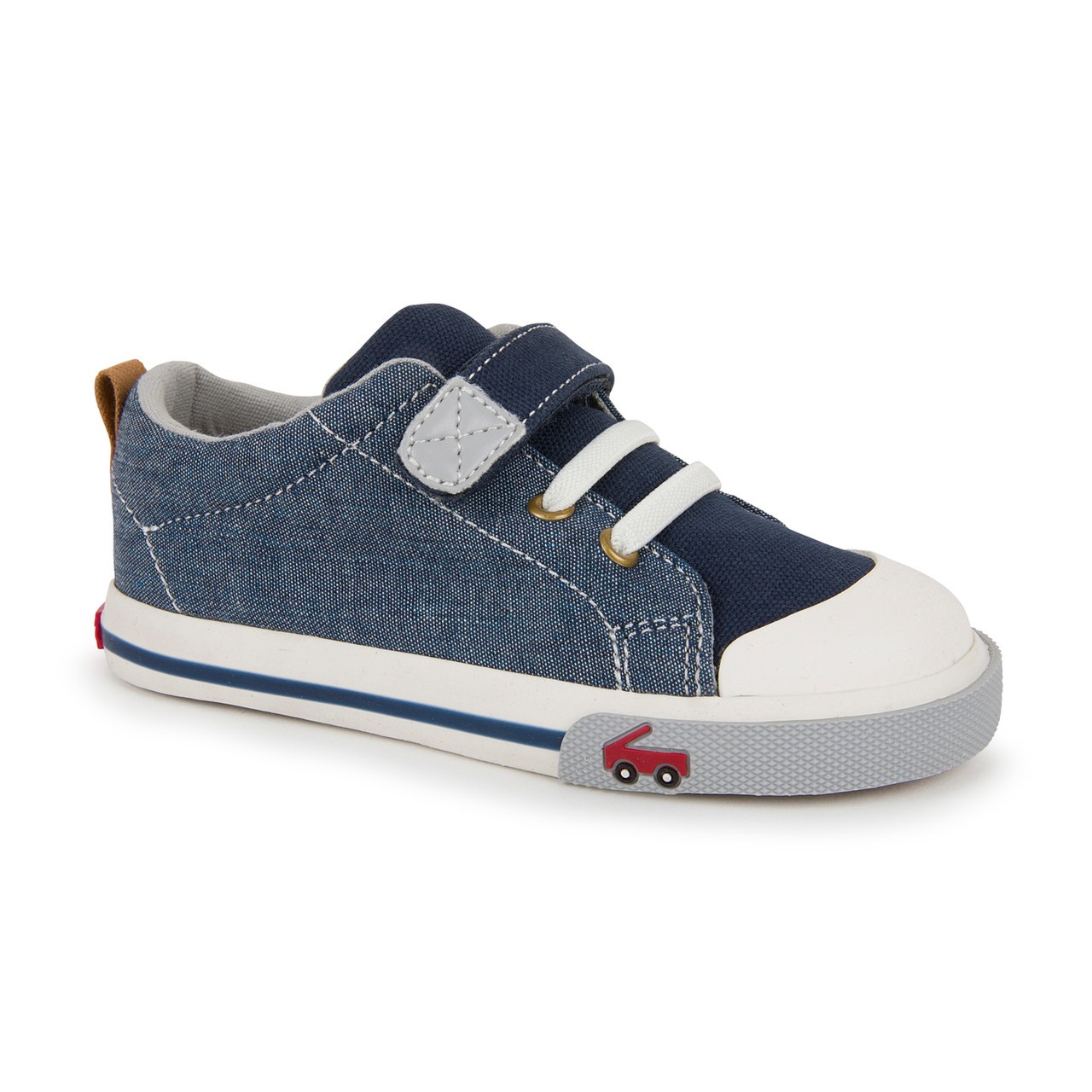 See Kai Run Stevie II Chambray Kids Boys Shoes – Authentic, Multi Size