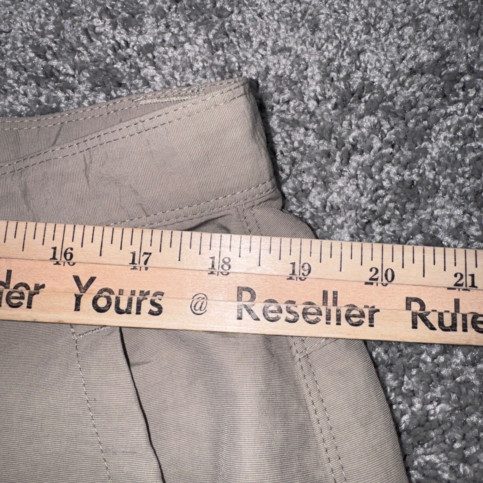 The North Face Horizon Roll-Up Pants Mens Hiking Khaki Tan 38×32 EXCELLENT