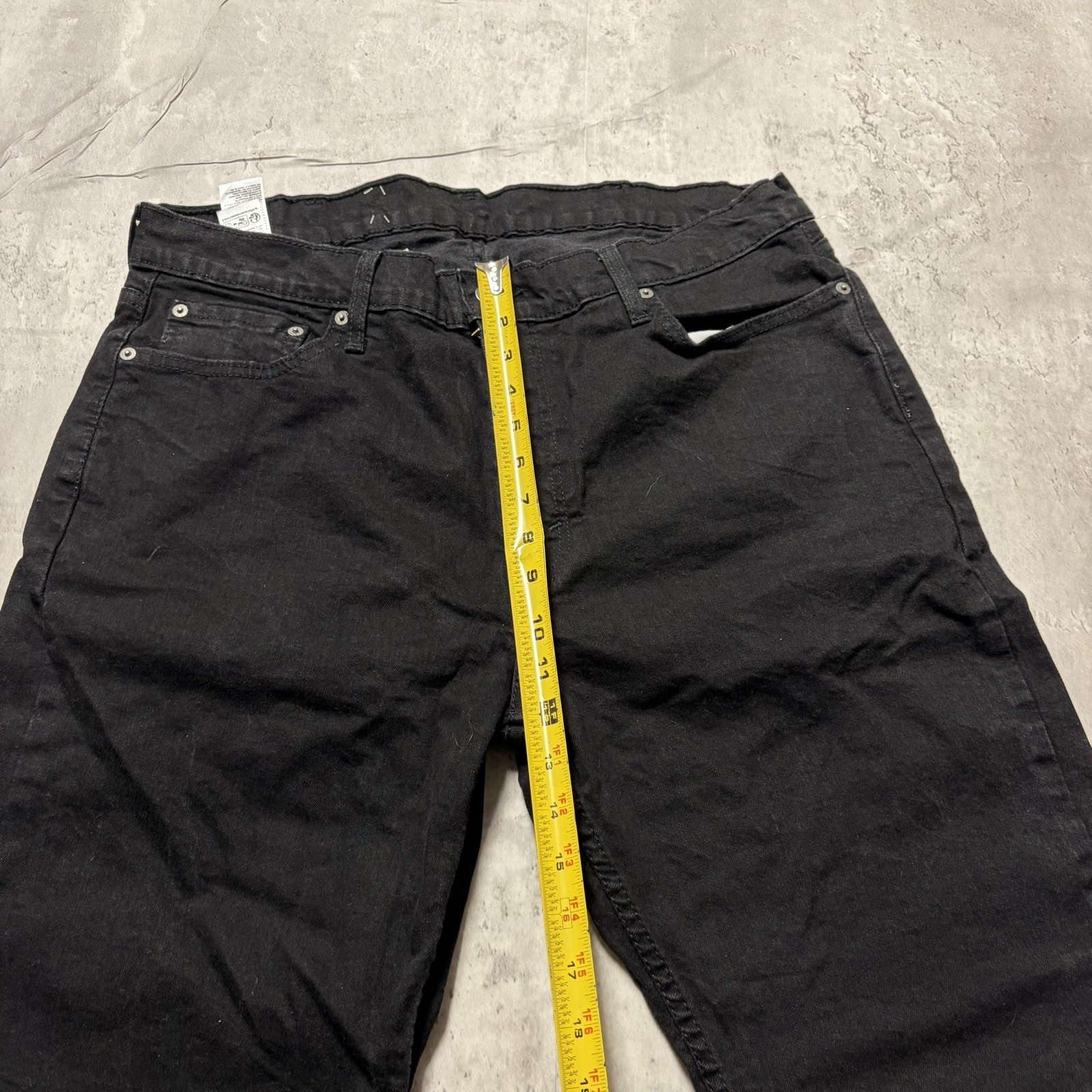 Levi’s 541 Mens Dark Black Wash Athletic Taper Fit Jeans Black 38X32