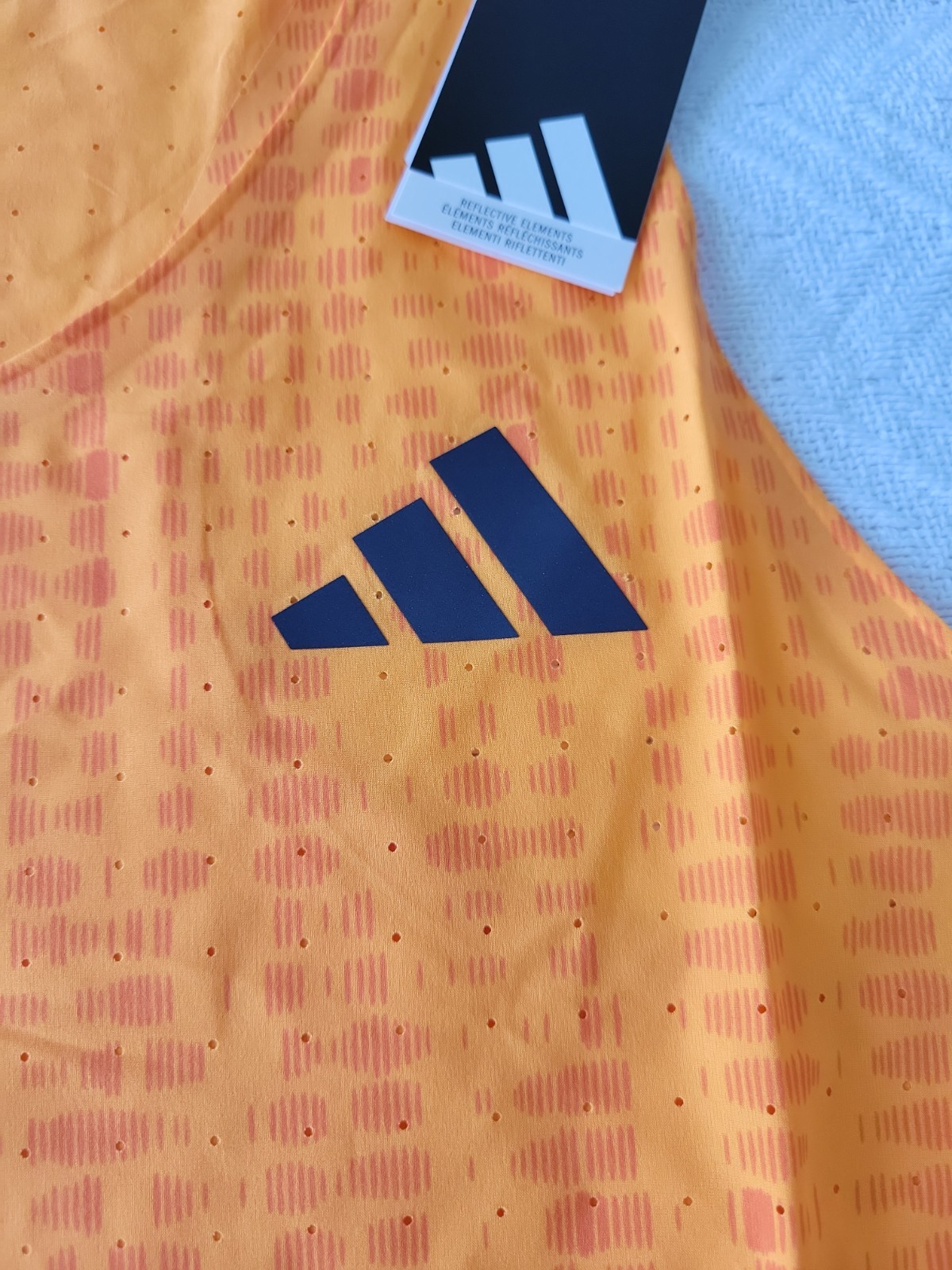 Adidas Adizero Singlet Running Track & Field Men’s Large KC7923 NWT $70 Orange