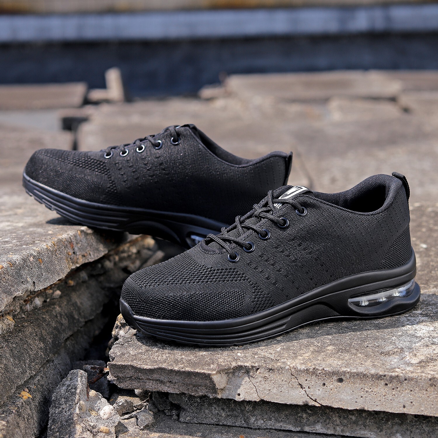 Safety Shoes Men Work Sneakers Steel Toe Work Shoes light Breathable Mesh shoes