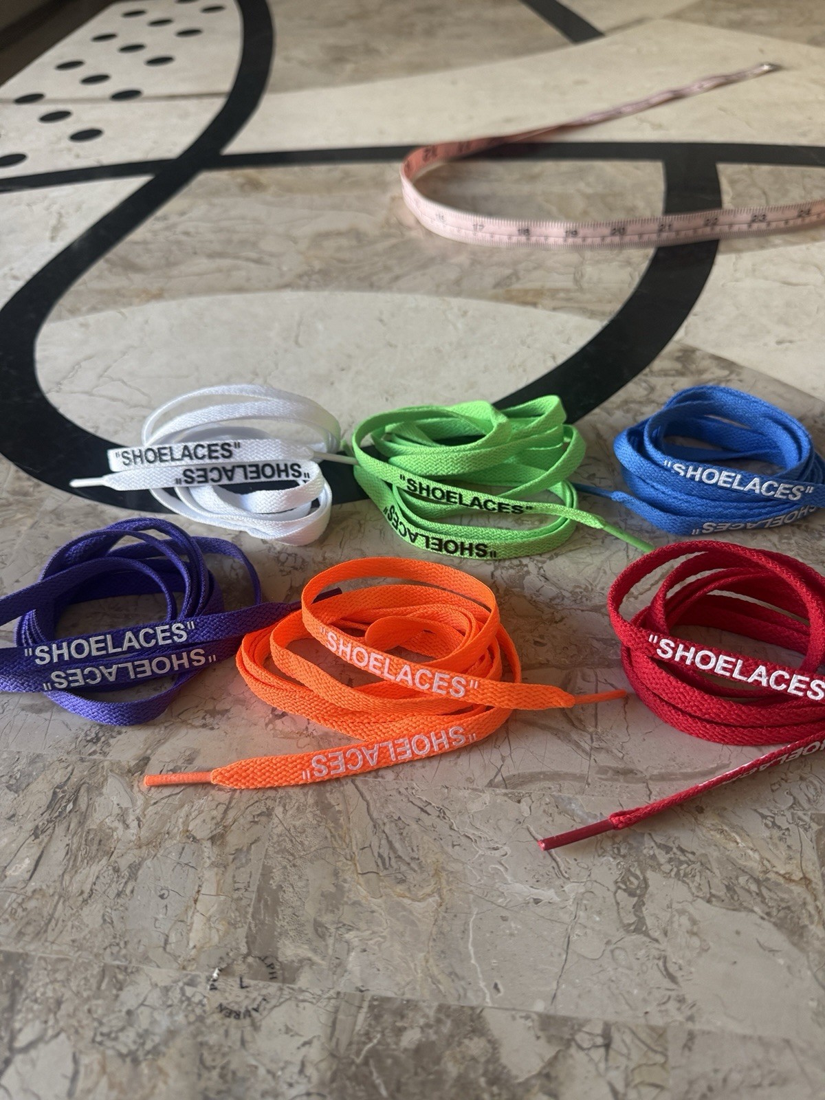 NEW “SHOELACES” Flat Laces Replacement Off-White “The Ten” FREE SHIPPING