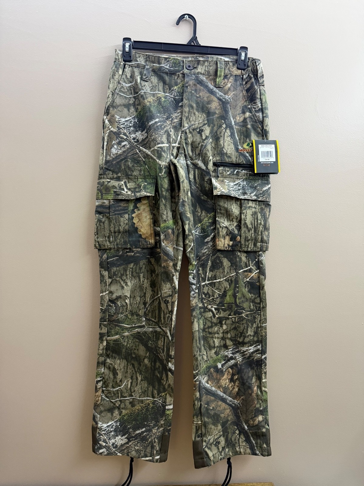 Mossy Oak Men’s S 28-30 Camo Cargo Hunting Pants NWT