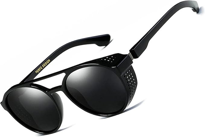 Classic Vintage Retro Hippie Hip Hop Funky SUNGLASSES Round Thick Comfortable