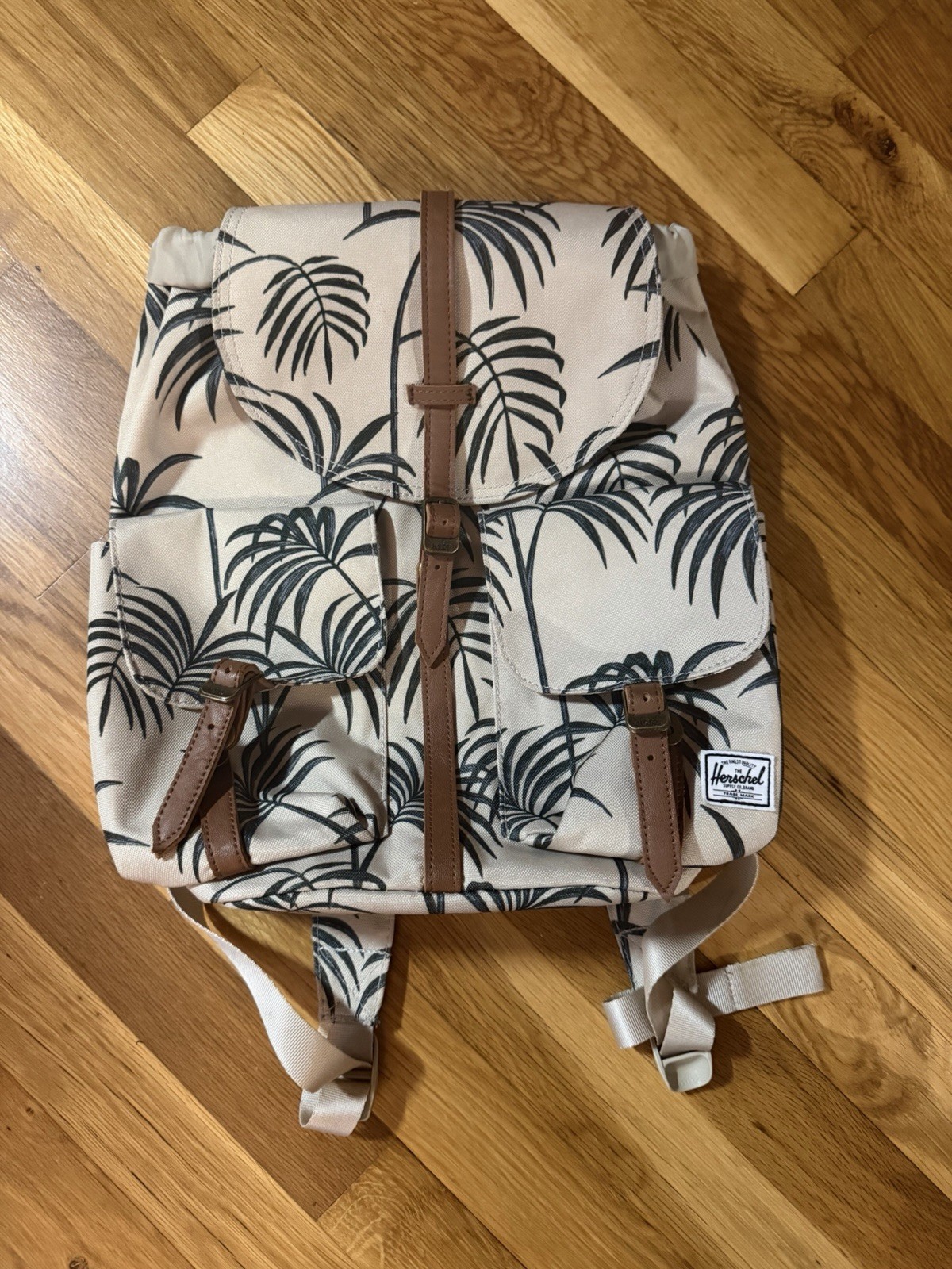 Herschel Supply Co Dawson Backpack- striking “Pelican Palm” leaf print pattern